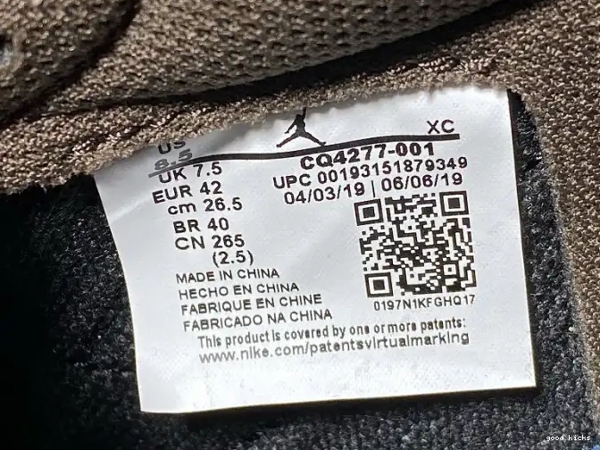 Cheap CQ4277-001 SP OG x Low Scott Jordan Mocha Air Travis 1 Dark 0620